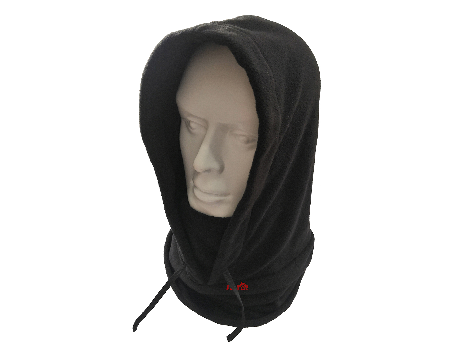 Winter Hats Fleece Hooded Ski Face Masks for Women Men, Adjustable Thick Scarf Warm Neck Gaiters for